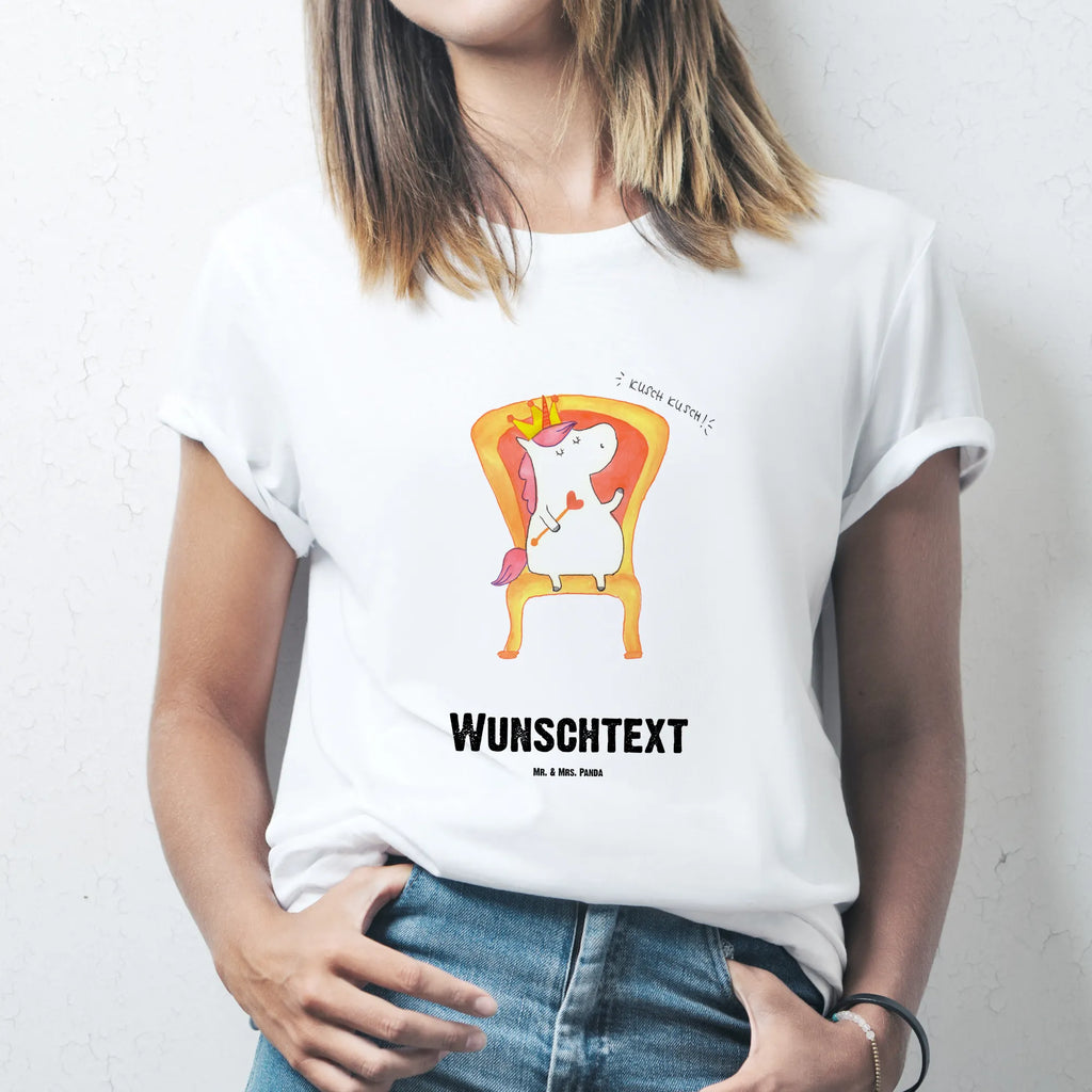 Rozmiar L Personalizowana koszulka Jednorożec Księżniczka T-Shirt mit Namen, T-Shirt Personalisiert, T-Shirt mit Aufruck, Wunschtext, Bedrucken, Einhorn Deko, Unicorn, Einhorn, Einhörner, Prinzessin, Geschenk, Geburtstag, Monat, Geburtstagsgeschenk