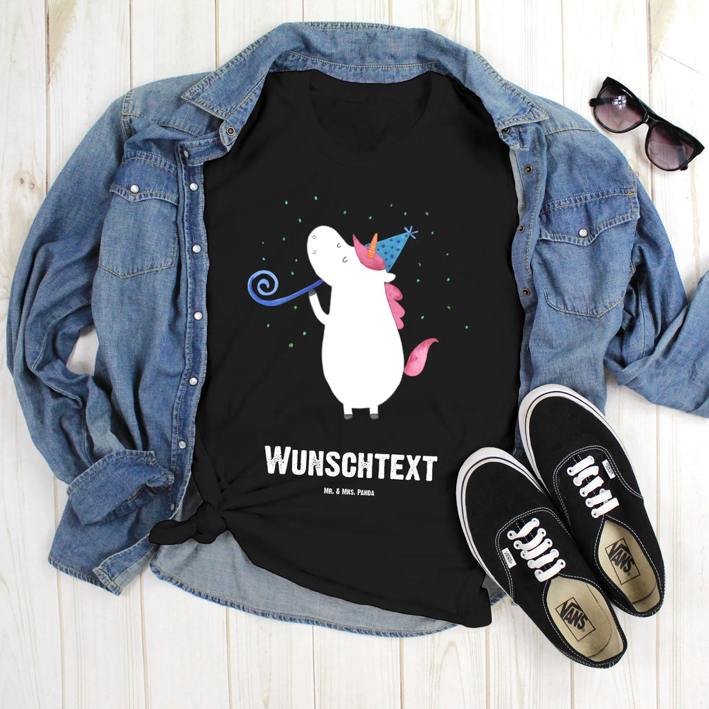 Personalised T-Shirt unicorn party T-Shirt mit Namen, Bedrucken, T-Shirt mit Aufruck, Wunschtext, T-Shirt Personalisiert, Einhorn Deko, Unicorn, Einhorn, Einhörner, Konfetti, Alkohol, Glitzer, Party, Fest, Disco, Geburtstag, Feier, Club