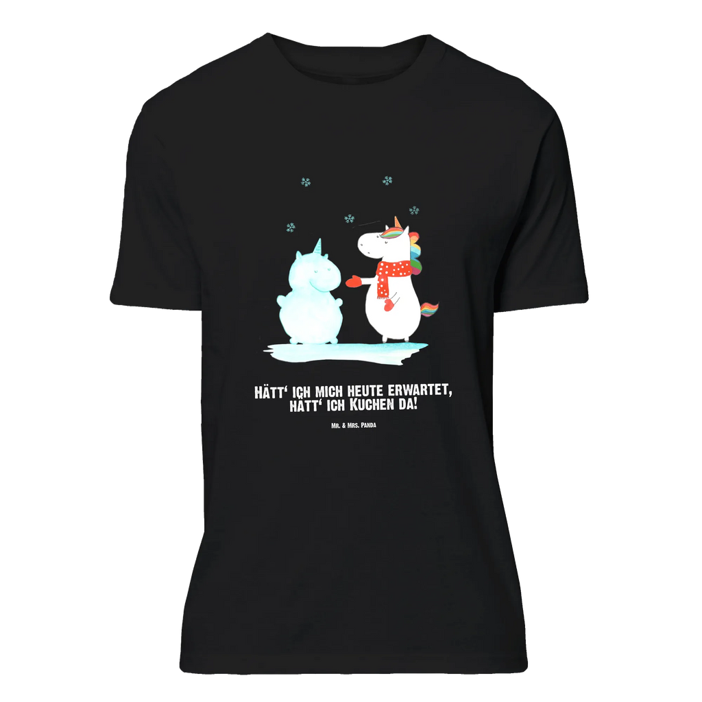 Personalised T-Shirt unicorn snowman T-Shirt mit Namen, Wunschtext, Bedrucken, T-Shirt mit Aufruck, T-Shirt Personalisiert, Einhorn Deko, Unicorn, Einhorn, Einhörner, Winter, Schneemann, X-Mas, Schnee, kalt, Handschuhe, Weihnachten, Mütze, Kuchen