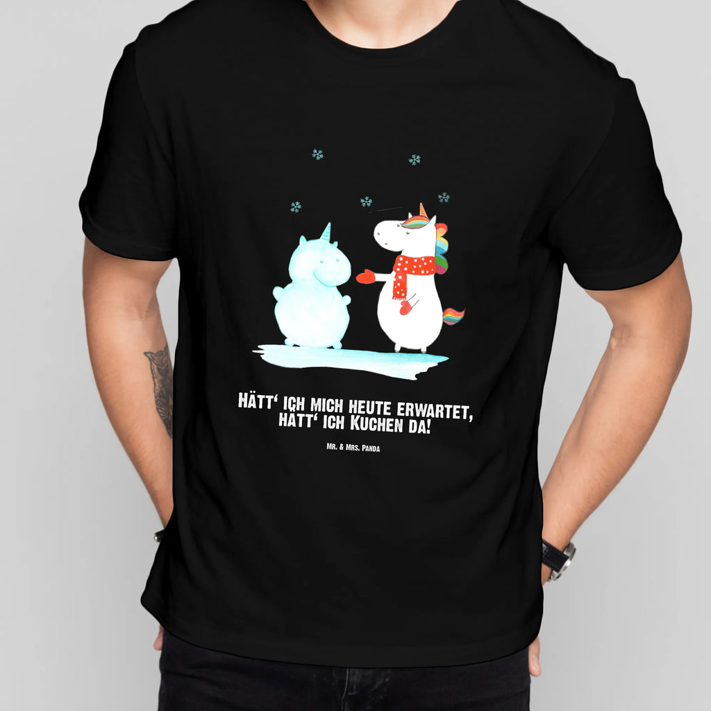 Personalised T-Shirt unicorn snowman T-Shirt mit Namen, Wunschtext, Bedrucken, T-Shirt mit Aufruck, T-Shirt Personalisiert, Einhorn Deko, Unicorn, Einhorn, Einhörner, Winter, Schneemann, X-Mas, Schnee, kalt, Handschuhe, Weihnachten, Mütze, Kuchen