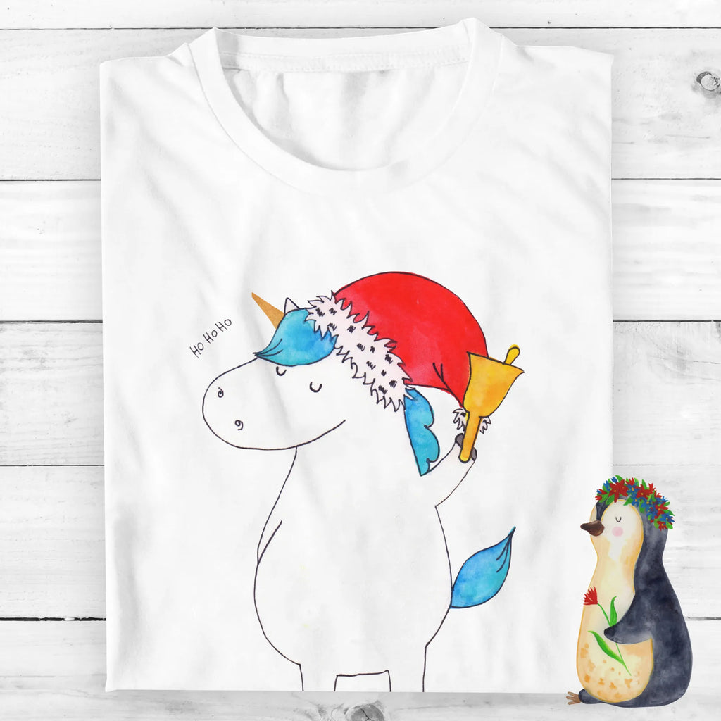 Rozmiar L Personalizowana koszulka Jednorożec Mikołaj T-Shirt Personalisiert, T-Shirt mit Namen, Wunschtext, Bedrucken, T-Shirt mit Aufruck, Einhorn Deko, Unicorn, Einhorn, Einhörner, Feenstaub, Nikolaus, Weihnachten, Gin, Wunschliste, Schoki, Wunschzettel, Schokolade, Weihnachtsmann