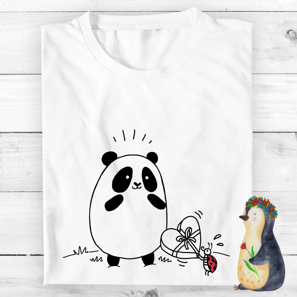 Rozmiar L Personalizowana koszulka Panda Dziękuję T-Shirt Personalisiert, T-Shirt mit Aufruck, T-Shirt mit Namen