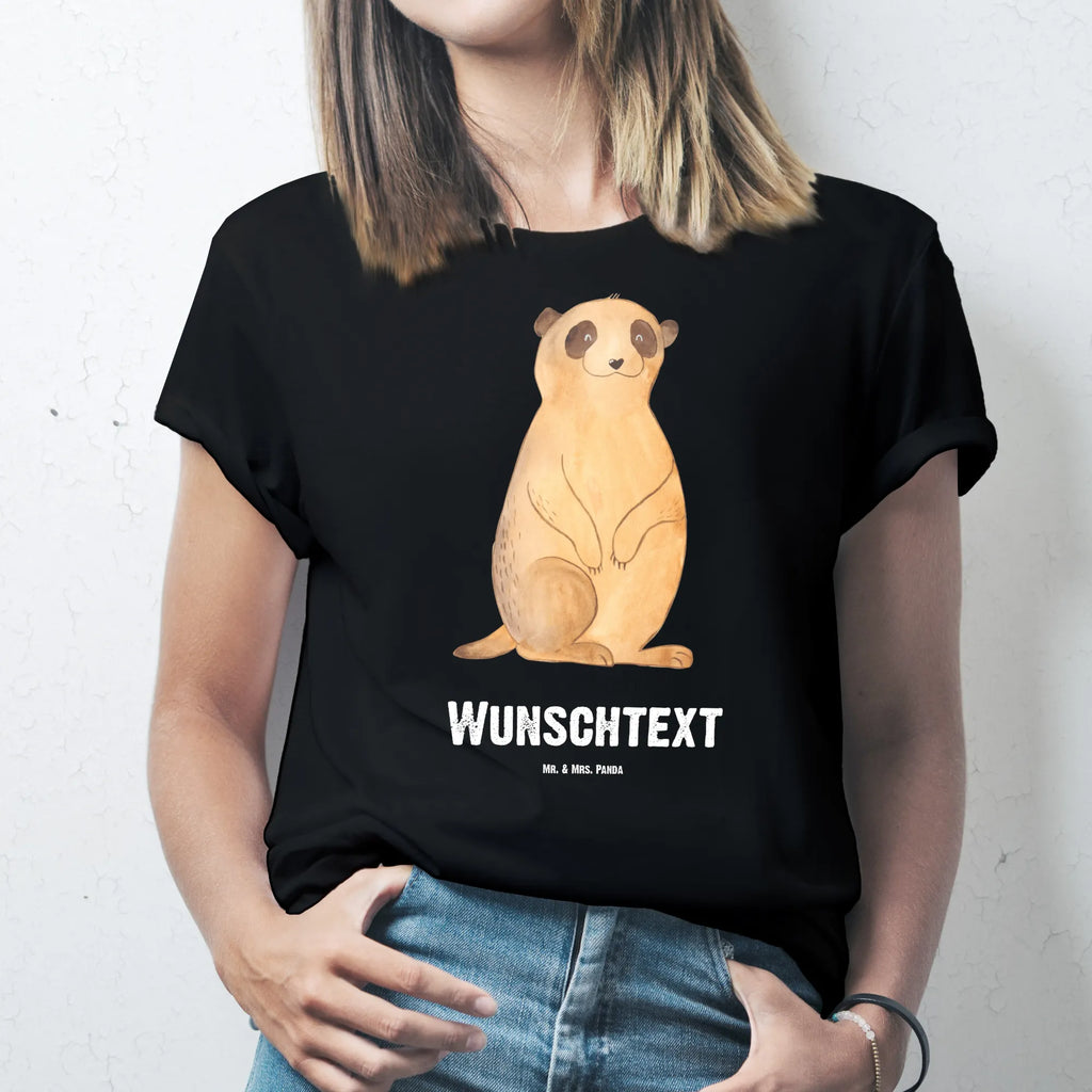 Rozmiar L Personalizowana koszulka Surikatka T-Shirt Personalisiert, T-Shirt mit Aufruck, Bedrucken, T-Shirt mit Namen, Wunschtext, Wildtiere, Afrika, Weltreise, Erdmännchen, Roadtrip, Reisen, Spruch, Traveling, Afrikareise