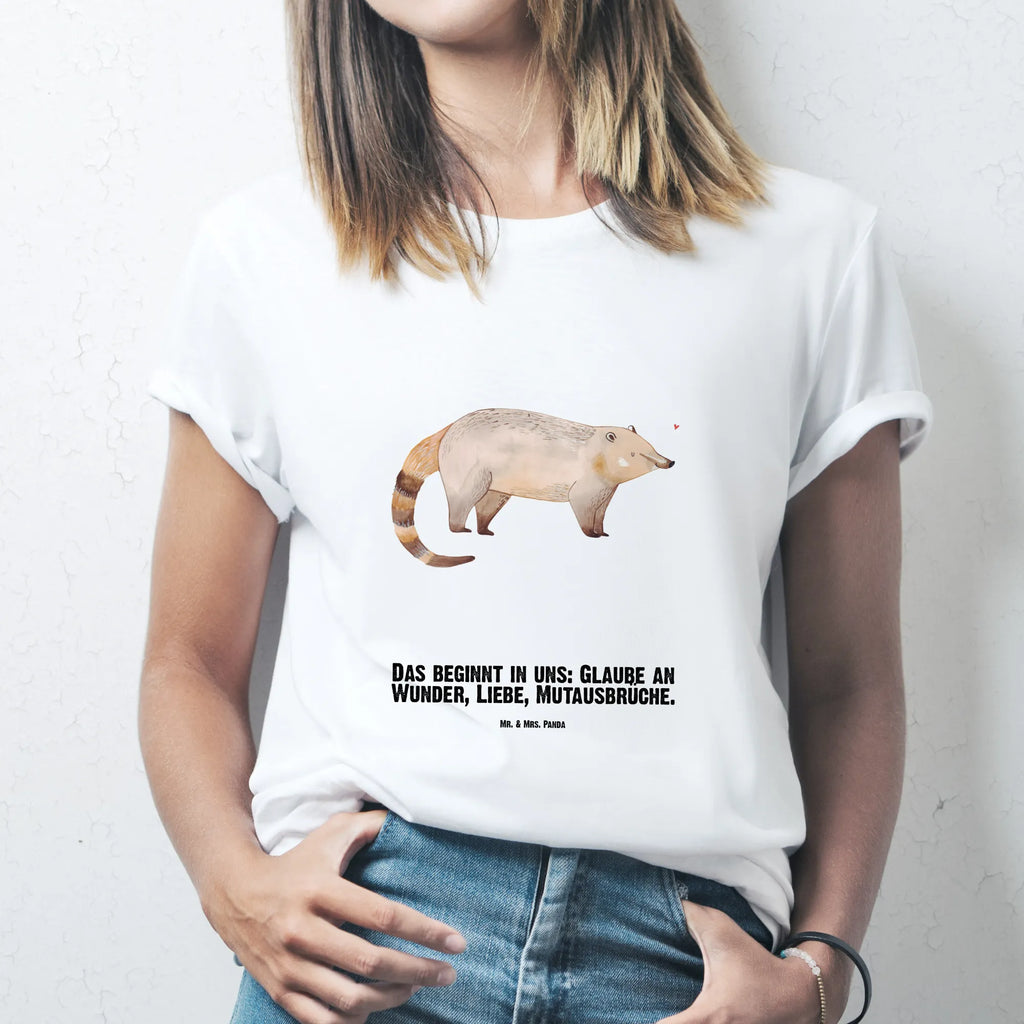 Personalised T-Shirt Nasal Bear T-Shirt mit Aufruck, T-Shirt mit Namen, Bedrucken, T-Shirt Personalisiert, Wunschtext, Lustige Sprüche, Gute Laune, Tiere, Tiermotive, Rüsselbär, Nasenbären, Nasenbär, Bär