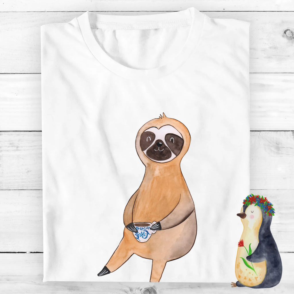 Rozmiar L Personalizowana koszulka Leniwiec kawa T-Shirt Personalisiert, Wunschtext, Bedrucken, T-Shirt mit Namen, T-Shirt mit Aufruck, Faultier Deko, Faultier Geschenk, Faultier, faul, Frühaufsteher, Faultiere, Kaffeegetränk, Coffee, Morgenmuffel, Erster Kaffee, Lieblingstier, Kaffeetasse, Genießer, Kaffee