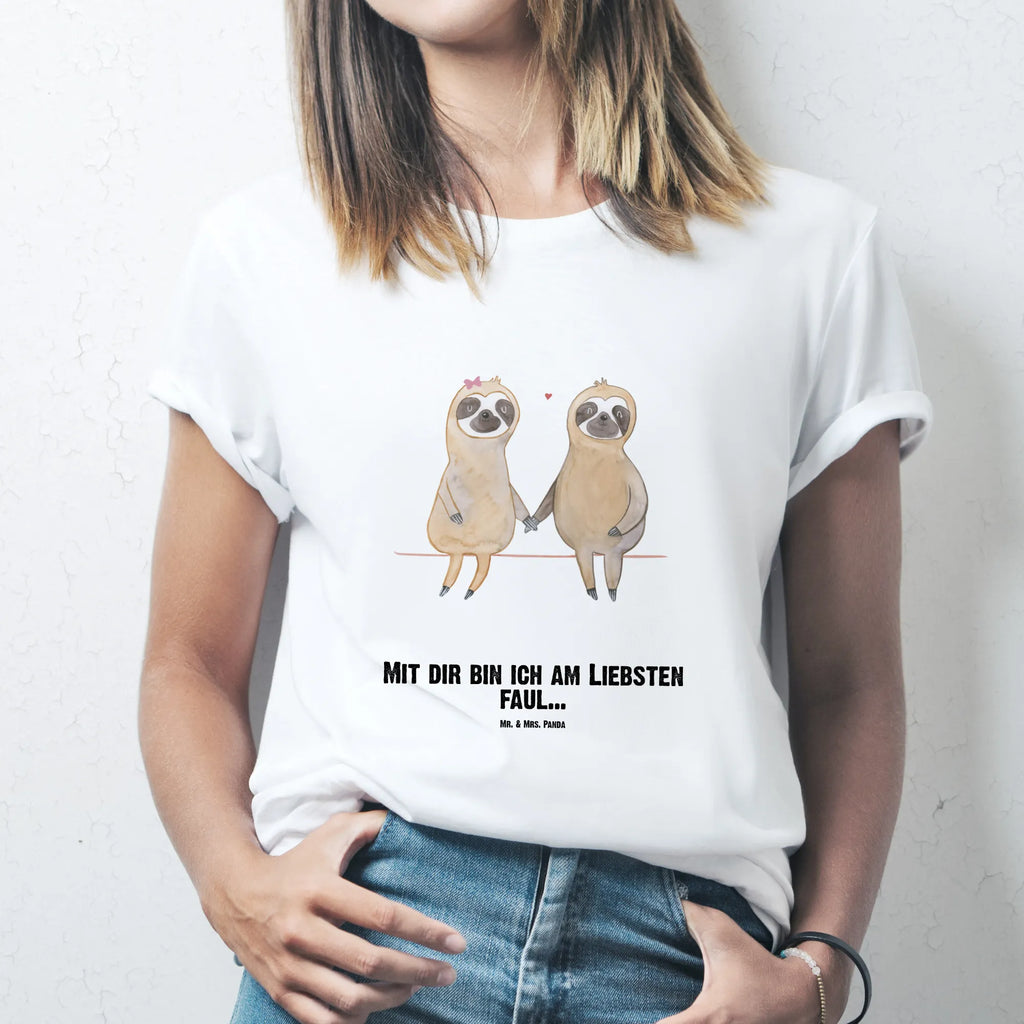 Rozmiar L Personalizowana koszulka leniwiec para T-Shirt mit Namen, Männer, Bedrucken, T-Shirt mit Aufruck, T-Shirt Personalisiert, Wunschtext, Frauen, Faultier Deko, Faultier Geschenk, Faultier, Faultiere, Liebe, verlobt, Langsamkeit, Lieblingstier, faul, Faultierliebe, gemeinsam, Pärchen, Faultierpärchen, Liebespaar, relaxen, Beziehung, verliebt