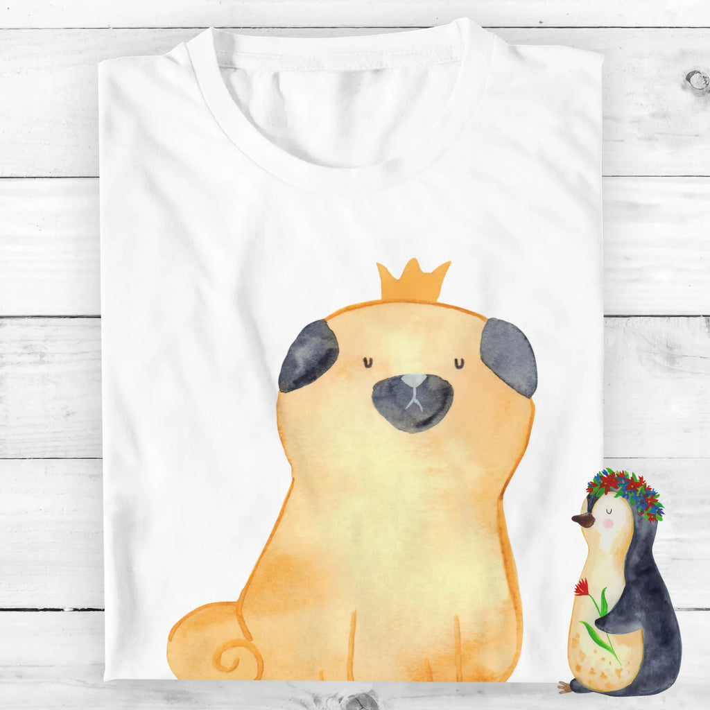 Personalisiertes T-Shirt Mops Krone Bedrucken, Wunschtext, Männer, T-Shirt mit Aufruck, Frauen, T-Shirt mit Namen, T-Shirt Personalisiert, Hund, Hundemotiv, Haustier, Hunderasse, Tierliebhaber, Hundebesitzer, Sprüche, lustig, Hundebesitzer. Spruch, kinderlos, allergisch, Hausregel, Mops
