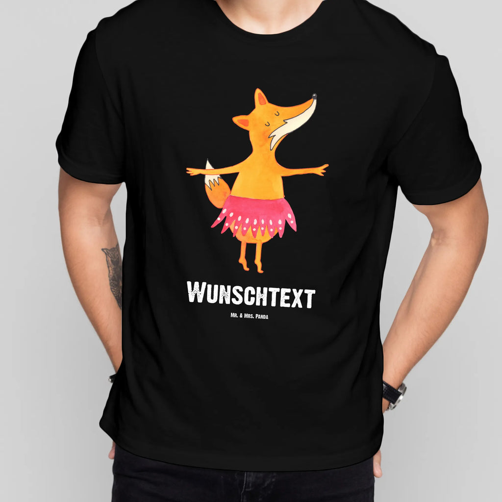 Personalisiertes T-Shirt Fuchs Ballerina T-Shirt mit Namen, Bedrucken, T-Shirt mit Aufruck, T-Shirt Personalisiert, Wunschtext, Fuchs, Ballett, Geburtstag, Tanzen, Party, Tänzerin, Einladung, Füchse, Ballerina, Füchsin, Fuchs Spruch