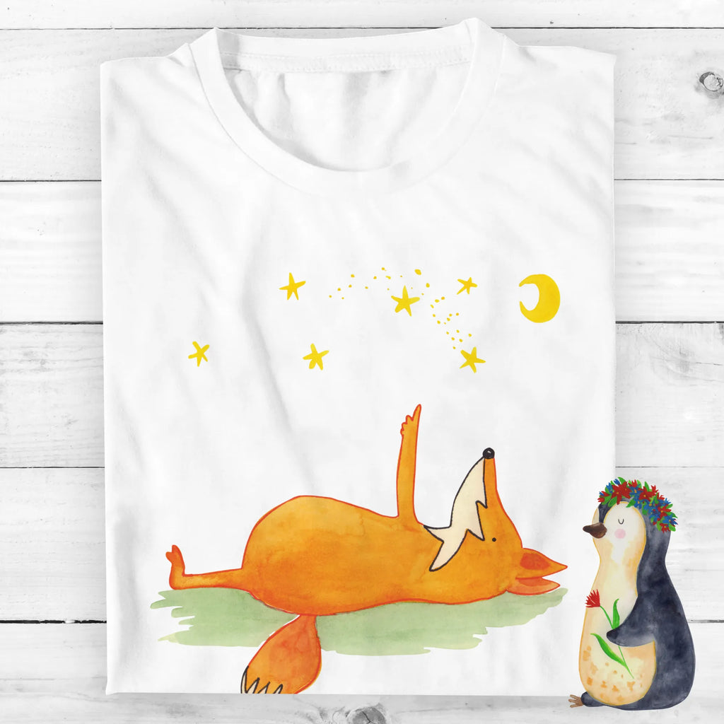 Personalised T-Shirt Fox Stars Bedrucken, T-Shirt mit Aufruck, T-Shirt Personalisiert, T-Shirt mit Namen, Wunschtext, Fuchs, Füchse, Tröstende Worte, Spruch Positiv, Spruch schön, Always Look On The Bright Side Of Life, Romantik