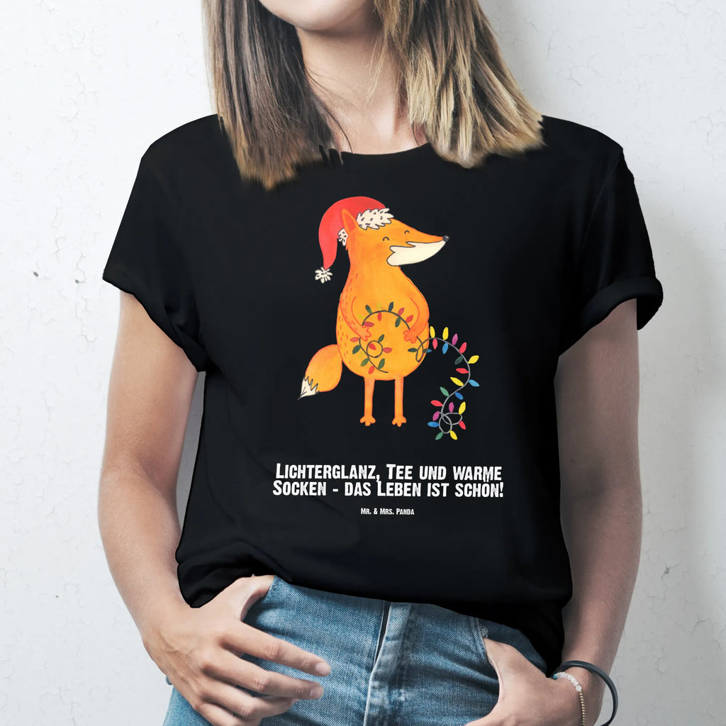 Rozmiar L Personalizowana koszulka lis Boże Narodzenie T-Shirt mit Aufruck, T-Shirt Personalisiert, T-Shirt mit Namen, Bedrucken, Wunschtext, Winter, Weihnachtsdeko, Weihnachten, Nikolaus, Advent, Heiligabend, Wintermotiv, Weihnachtszeit, Fuchs, Geschenk Weihnachten, Füchse, Spruch schön, Weihnachtsmann