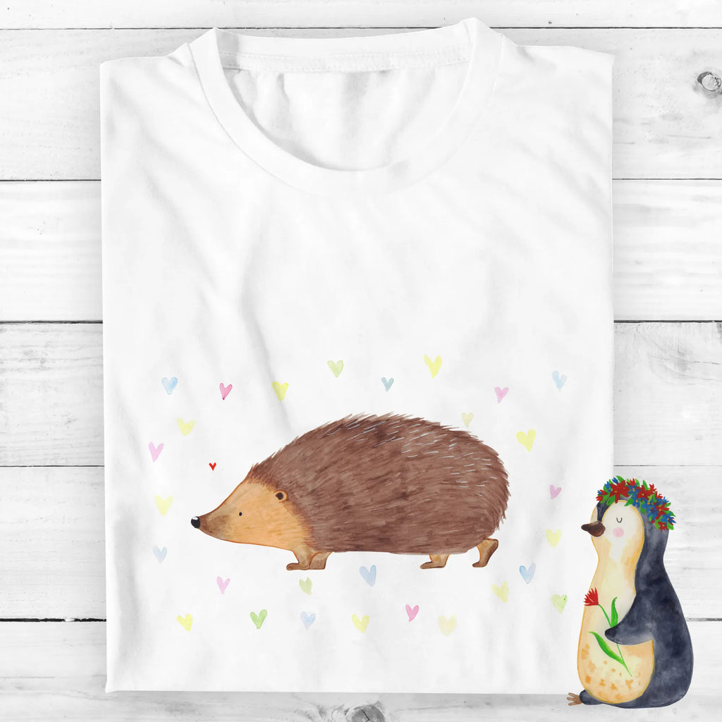 Personalised T-Shirt Hedgehog hearts T-Shirt mit Namen, T-Shirt mit Aufruck, Bedrucken, T-Shirt Personalisiert, Wunschtext, Lustige Sprüche, Gute Laune, Tiere, Tiermotive, Kuss, Liebe, Igel, Leben, Herz, Herzen, Vertrauen