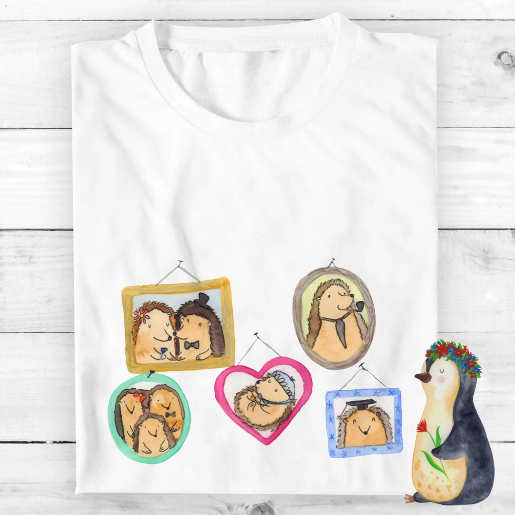 Rozmiar L Personalizowana koszulka Rodzina jeży T-Shirt Personalisiert, T-Shirt mit Aufruck, T-Shirt mit Namen, Oma, Muttertag, Papa, Vatertag, Opa, Bruder, Schwester, Mama, Familie, Zusammenhalt, Glück, Bilder, Igel, Liebe