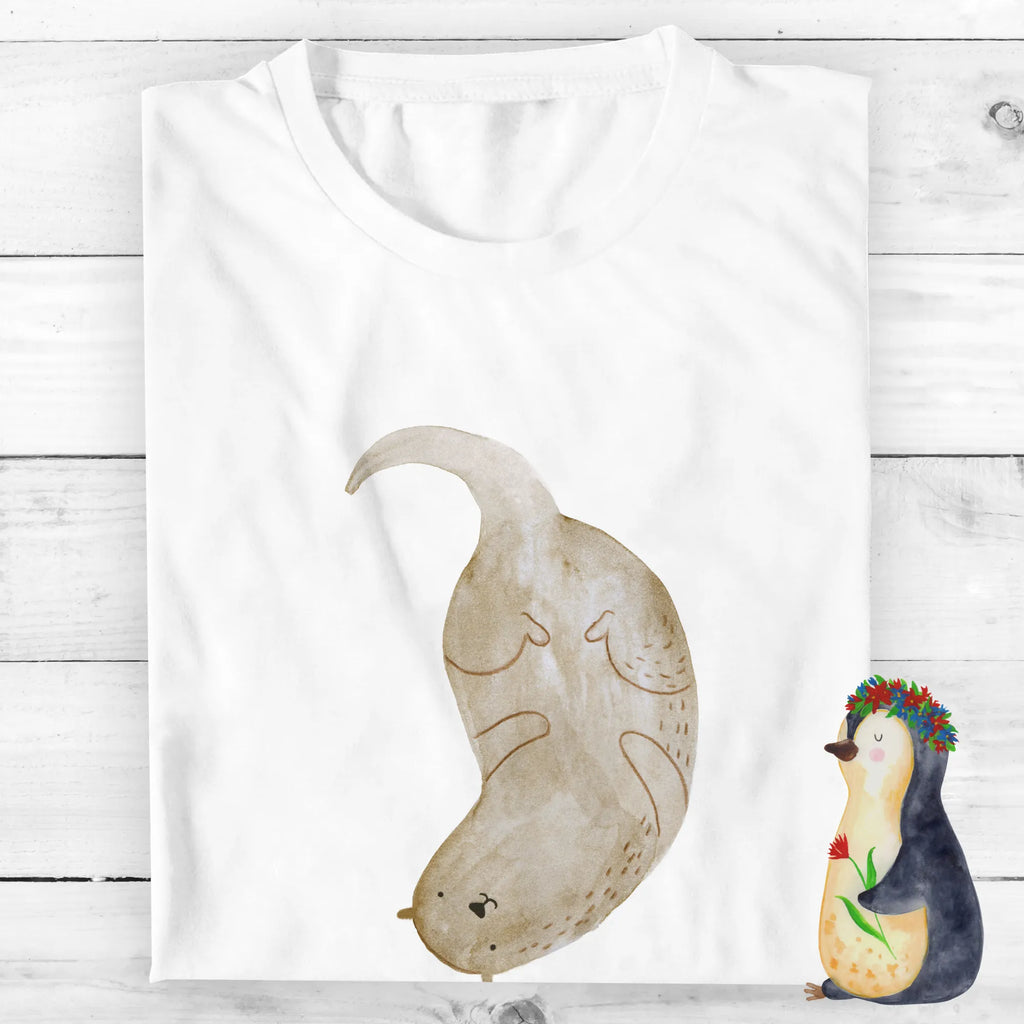 Personalised T-Shirt otter upside down T-Shirt mit Namen, Wunschtext, Bedrucken, T-Shirt mit Aufruck, T-Shirt Personalisiert, Fischotter, Seeotter, Otter, Otter Seeotter See Otter