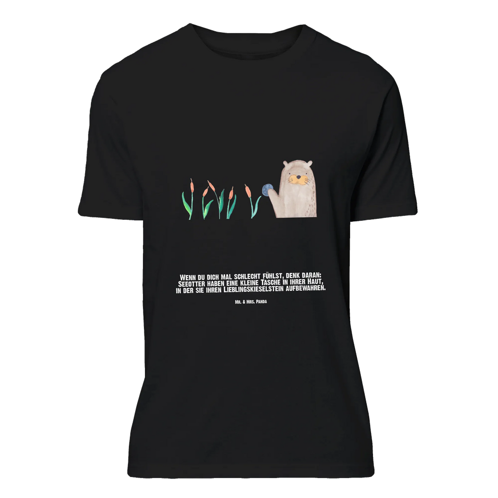 Personalised T-Shirt otter Stone T-Shirt mit Namen, T-Shirt mit Aufruck, T-Shirt Personalisiert, Bedrucken, Wunschtext, Fischotter, Seeotter, Otter, Otter Seeotter See Otter