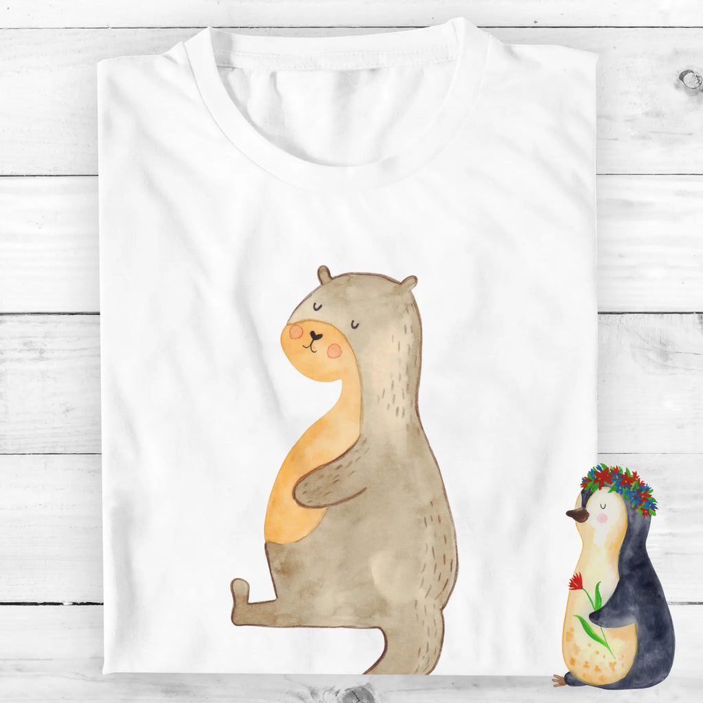 Personalised T-Shirt otter Belly T-Shirt mit Aufruck, Bedrucken, T-Shirt Personalisiert, Wunschtext, T-Shirt mit Namen, Fischotter, Seeotter, Otter, Otter Seeotter See Otter