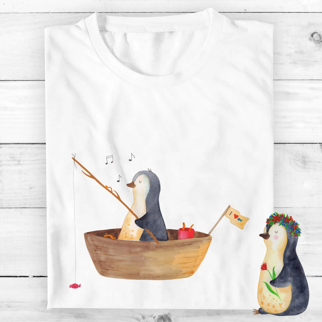 Rozmiar L Personalizowana koszulka pingwin łódka wędkarska T-Shirt mit Aufruck, T-Shirt mit Namen, T-Shirt Personalisiert, Bedrucken, Wunschtext, Pinguin, Angeln, Genießen, Pinguine, Angelboot, Boot, Lebenslust, Neuanfang, Motivation, Geschenkidee Liebeskummer, Trennung, Leben, Neustart, Scheidung