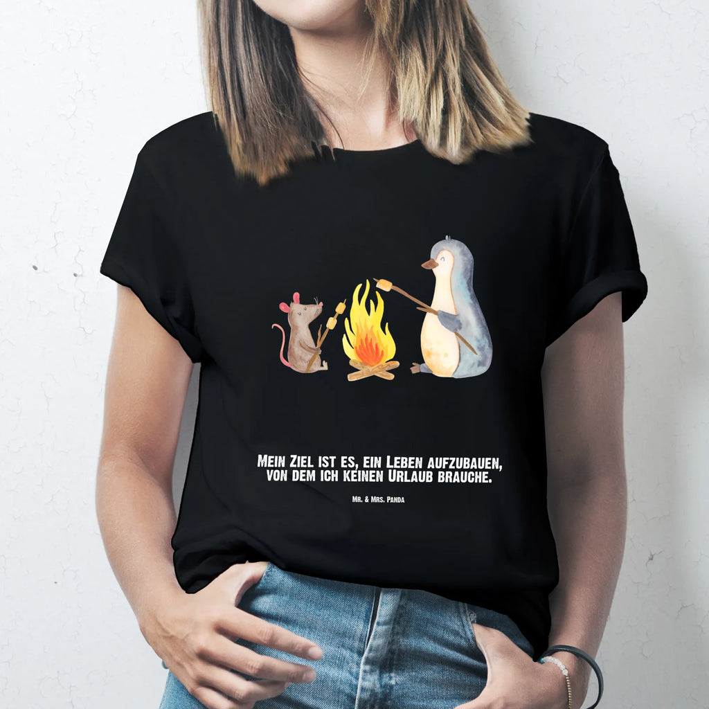 Rozmiar L Personalizowana koszulka pingwin ognisko Bedrucken, Wunschtext, T-Shirt Personalisiert, T-Shirt mit Namen, T-Shirt mit Aufruck, Pinguin, Marshmallows, Neustart, Lagerfeuer, Büroalltag, Feuer, Arbeit, Lebensmotivation, Liebe, Pinguine, Grillen, Job, Lebensspruch, Büro, Leben, Maus, Motivation