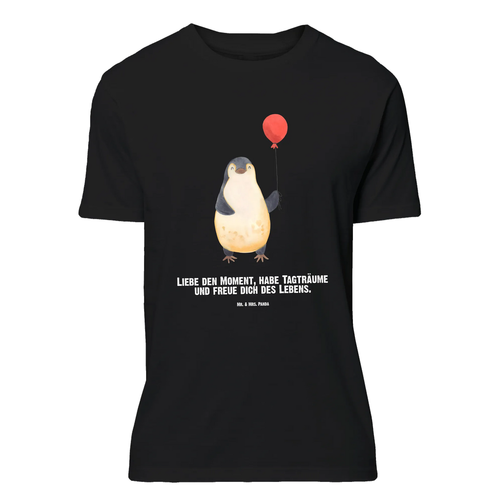 Rozmiar L Personalizowana koszulka pingwin balon Wunschtext, Bedrucken, T-Shirt mit Aufruck, T-Shirt mit Namen, T-Shirt Personalisiert, Pinguin, Liebe, Neustart, Pinguine, Luftballon, Geschenkidee, Tagträume, Lebenslust, Geschenk Freundin, Neues Leben, Glück, Motivation, Beste Freundin