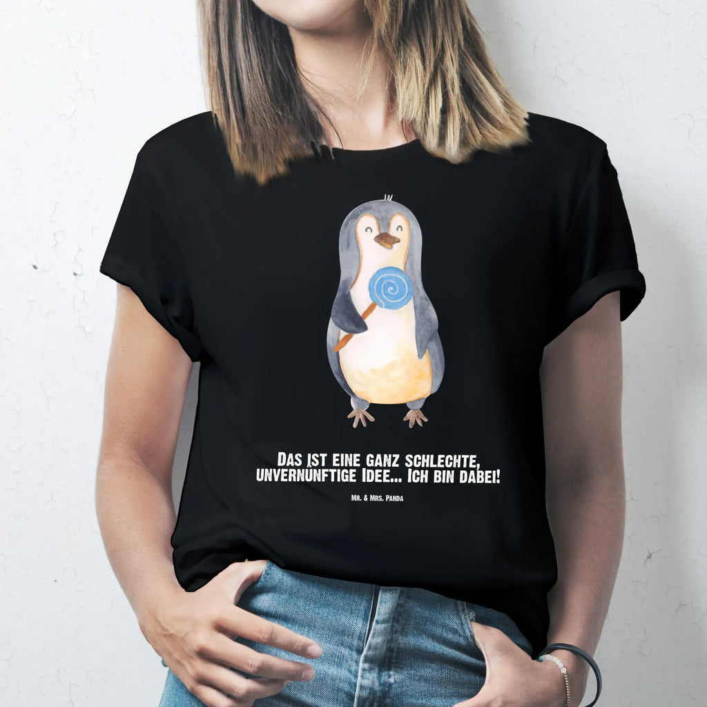 Rozmiar L Personalizowana koszulka pingwin lizak Bedrucken, Wunschtext, T-Shirt mit Namen, T-Shirt Personalisiert, T-Shirt mit Aufruck, Pinguin, Pinguine, Süßigkeiten, Lolli, Rabauke, Spruch, Ganove, Blödsinn, Gauner, Rebell