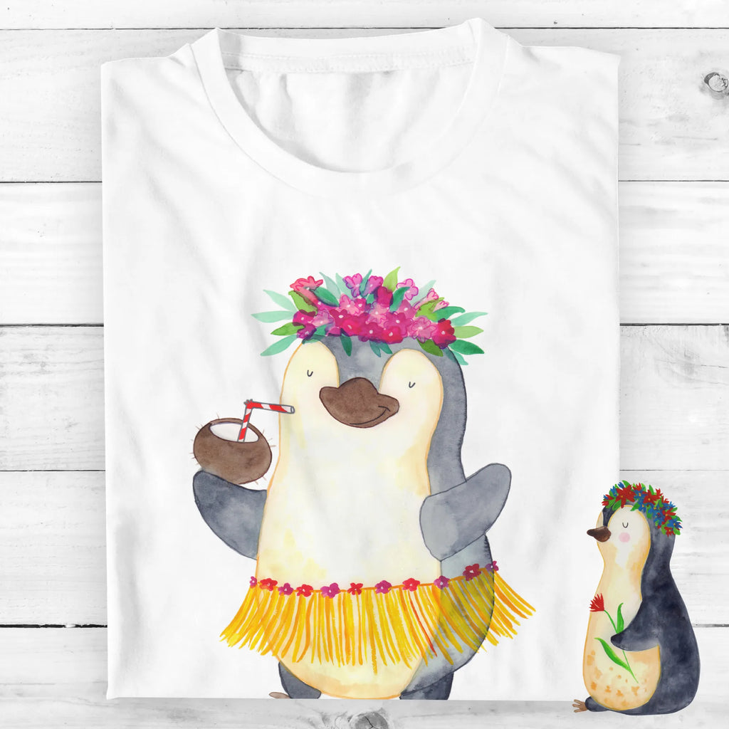 Personalised T-Shirt Penguin coconut T-Shirt Personalisiert, T-Shirt mit Aufruck, Bedrucken, Wunschtext, T-Shirt mit Namen, Pinguin, Hawaii, Pinguine, Aloha, Urlaub, Kokosnuss