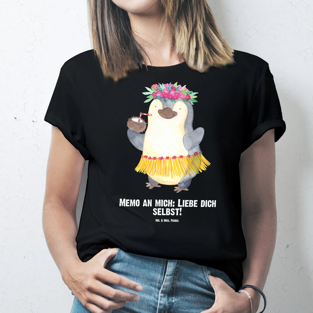 Personalised T-Shirt Penguin coconut T-Shirt Personalisiert, T-Shirt mit Aufruck, Bedrucken, Wunschtext, T-Shirt mit Namen, Pinguin, Hawaii, Pinguine, Aloha, Urlaub, Kokosnuss