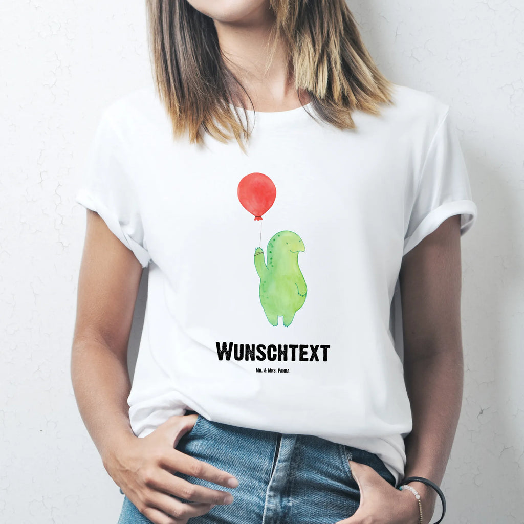 Rozmiar L Personalizowana koszulka żółw balon T-Shirt mit Namen, T-Shirt Personalisiert, T-Shirt mit Aufruck, Bedrucken, Wunschtext, Schildkröte, Mutausbruch, Motivation, Motivationsspruch, Schildkröten