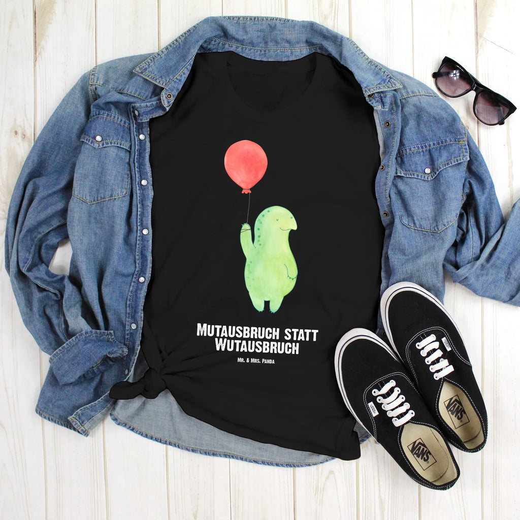 Rozmiar L Personalizowana koszulka żółw balon T-Shirt mit Namen, T-Shirt Personalisiert, T-Shirt mit Aufruck, Bedrucken, Wunschtext, Schildkröte, Mutausbruch, Motivation, Motivationsspruch, Schildkröten