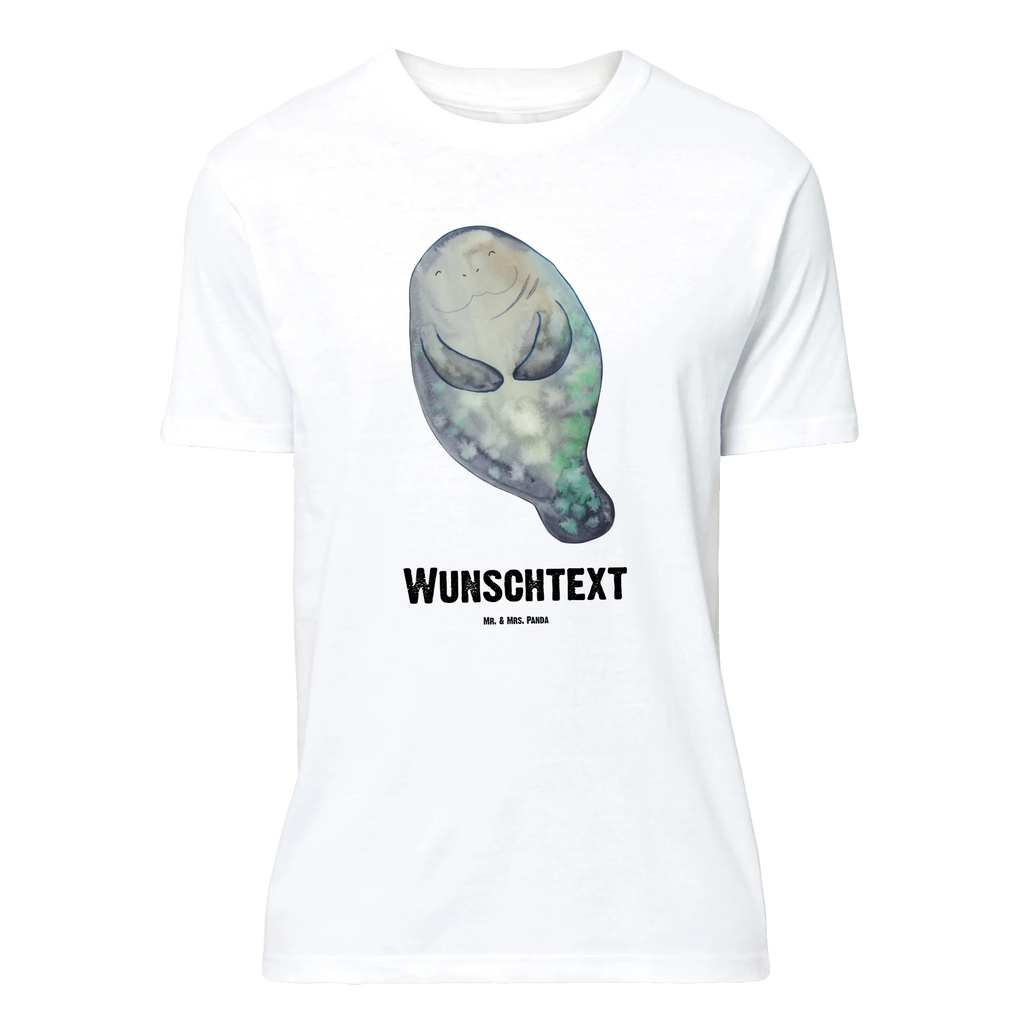 Rozmiar L Personalizowana koszulka morska krowa Szczęśliwy Bedrucken, T-Shirt Personalisiert, Wunschtext, T-Shirt mit Aufruck, T-Shirt mit Namen, Meer, Meerestiere, Urlaub, Seekuh, Selbstliebe, Achtsamkeit, Respekt, Neustart, Neuanfang, Seekühe, Zufrieden, Liebeskummer, Freundin