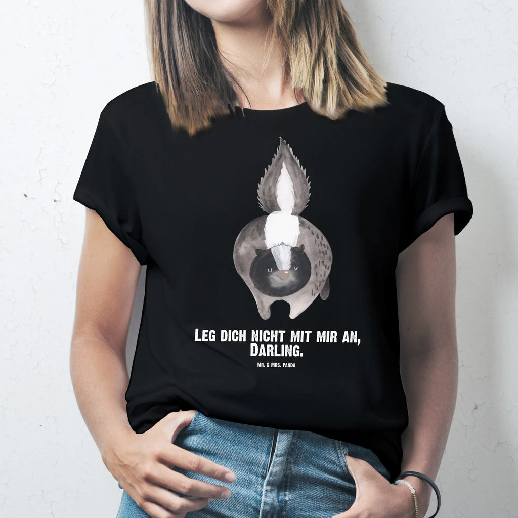 Rozmiar L Personalizowana koszulka skunks atak Bedrucken, T-Shirt Personalisiert, T-Shirt mit Aufruck, Wunschtext, T-Shirt mit Namen, Stinktier, Skunk, Drohung, Raubtier, wütend, Stinki, Wildtier, Stinker