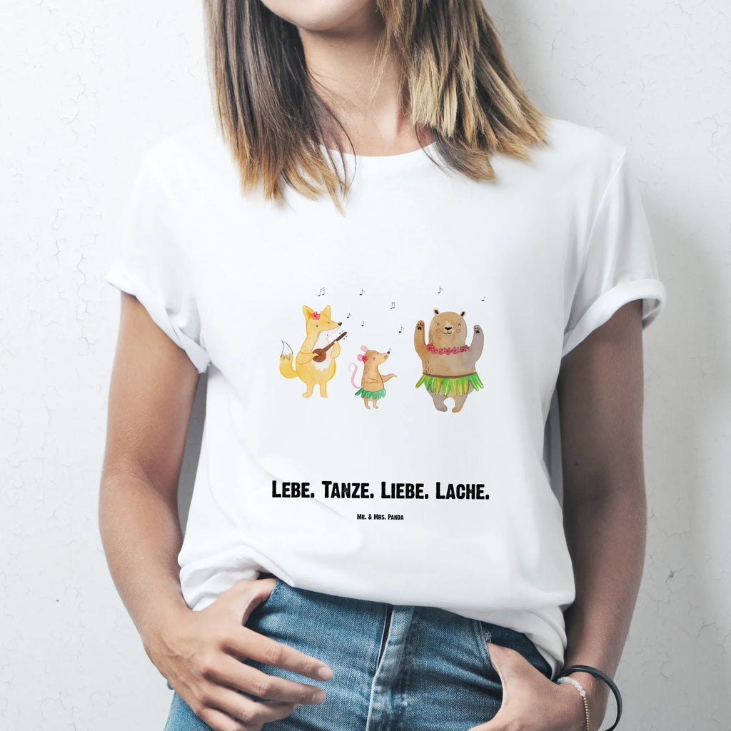 Rozmiar L Personalizowana koszulka zwierzęta leśne Aloha T-Shirt mit Namen, Bedrucken, Wunschtext, T-Shirt Personalisiert, T-Shirt mit Aufruck, Tiermotive, Tiere, Gute Laune, Lustige Sprüche, Waldtiere, Lachen, Hase, Tanzen, Wald, Aloha, Bär, Musik, Igel, Leben
