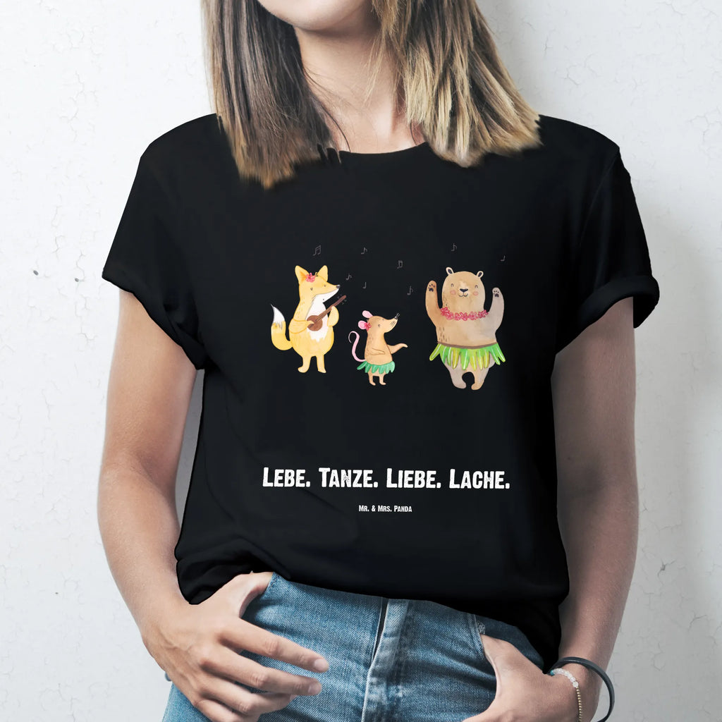 Rozmiar L Personalizowana koszulka zwierzęta leśne Aloha T-Shirt mit Namen, Bedrucken, Wunschtext, T-Shirt Personalisiert, T-Shirt mit Aufruck, Tiermotive, Tiere, Gute Laune, Lustige Sprüche, Waldtiere, Lachen, Hase, Tanzen, Wald, Aloha, Bär, Musik, Igel, Leben