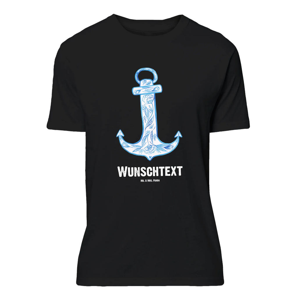 Personalised T-Shirt anchor Blue Frauen, Wunschtext, T-Shirt Personalisiert, T-Shirt mit Aufruck, T-Shirt mit Namen, Männer, Bedrucken, Tiermotive, Gute Laune, lustige Sprüche, Tiere