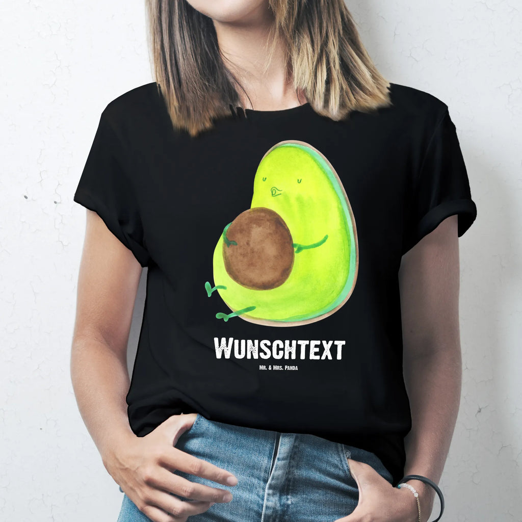 Personalisiertes T-Shirt Avocado pfeift T-Shirt mit Namen, T-Shirt mit Aufruck, Wunschtext, T-Shirt Personalisiert, Bedrucken, Veggie, Vegan, Avocado, Gesund, Diät, Ernährung, Abnehmen, dick sein
