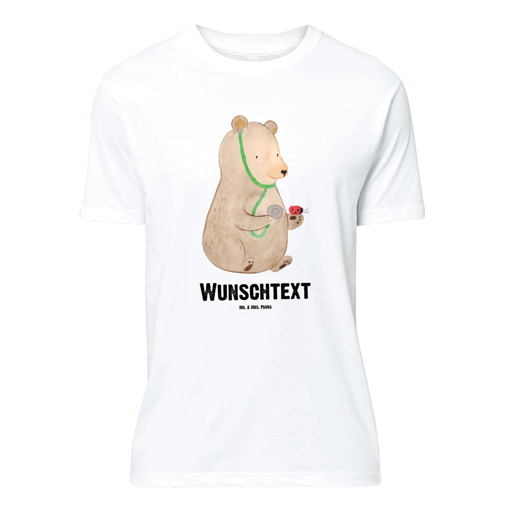 Personalisiertes T-Shirt Bär Arzt T-Shirt Personalisiert, Wunschtext, T-Shirt mit Namen, T-Shirt mit Aufruck, Bedrucken, Teddybär, Teddy, Bär, Arzt, Doktor, Ärztin, Professor, Professorin, Doktorin