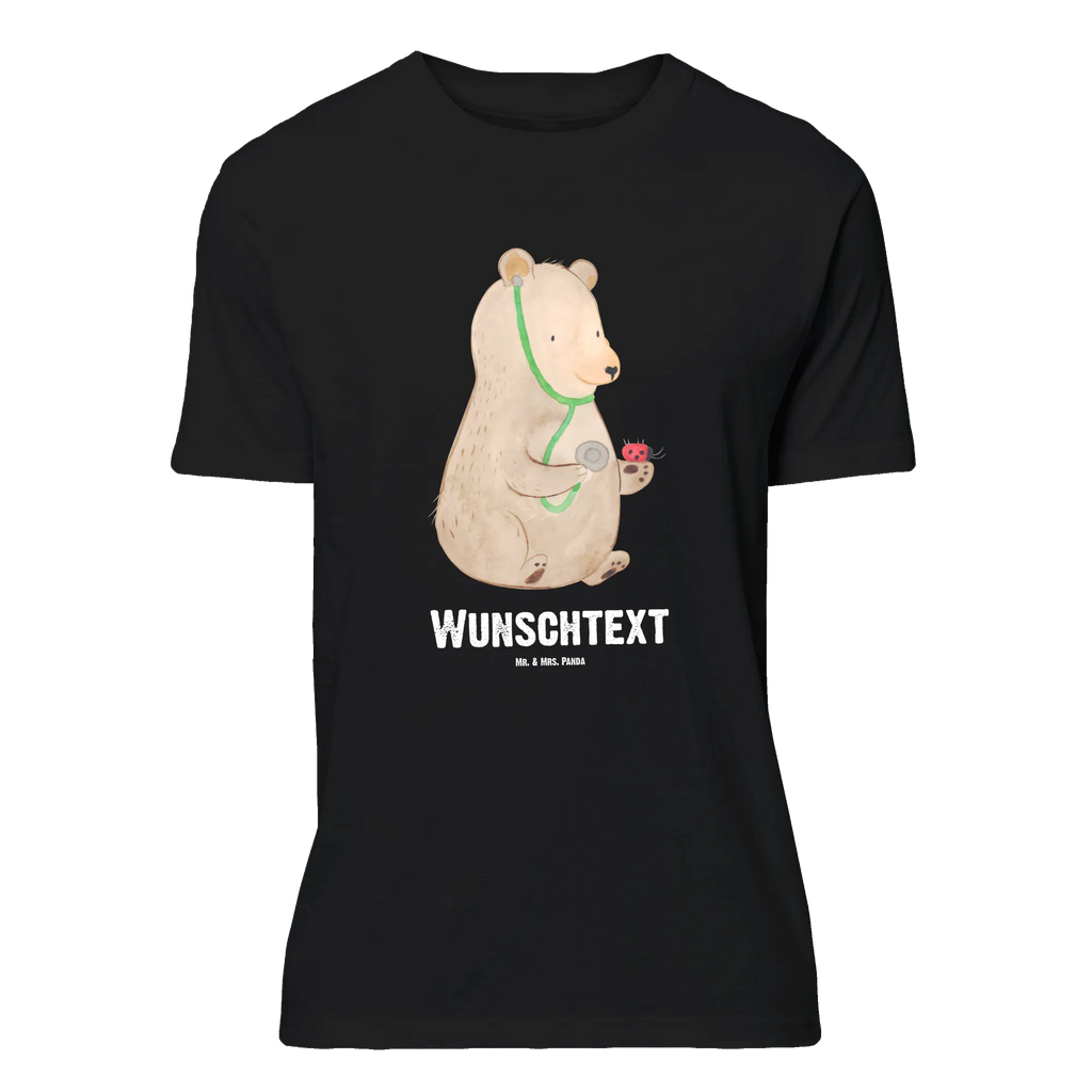 Personalisiertes T-Shirt Bär Arzt T-Shirt Personalisiert, Wunschtext, T-Shirt mit Namen, T-Shirt mit Aufruck, Bedrucken, Teddybär, Teddy, Bär, Arzt, Doktor, Ärztin, Professor, Professorin, Doktorin