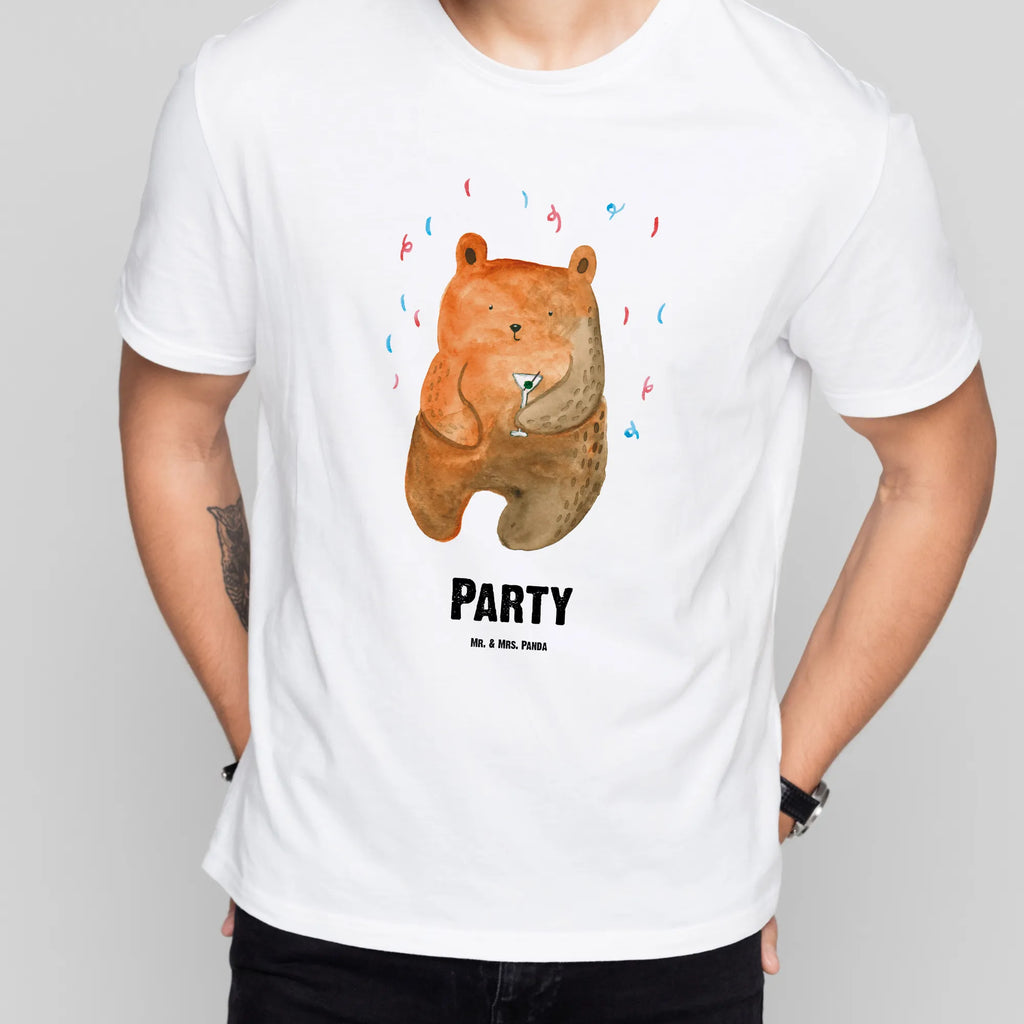 Personalised T-Shirt bear party T-Shirt Personalisiert, Wunschtext, T-Shirt mit Aufruck, Bedrucken, T-Shirt mit Namen, Teddybär, Teddy, Bär, Mitbringsel, Abfeiern, Geburtstag, Geburtstagsgeschenk, Party, Geschenk, Lustig, Gute Laune, Feiern