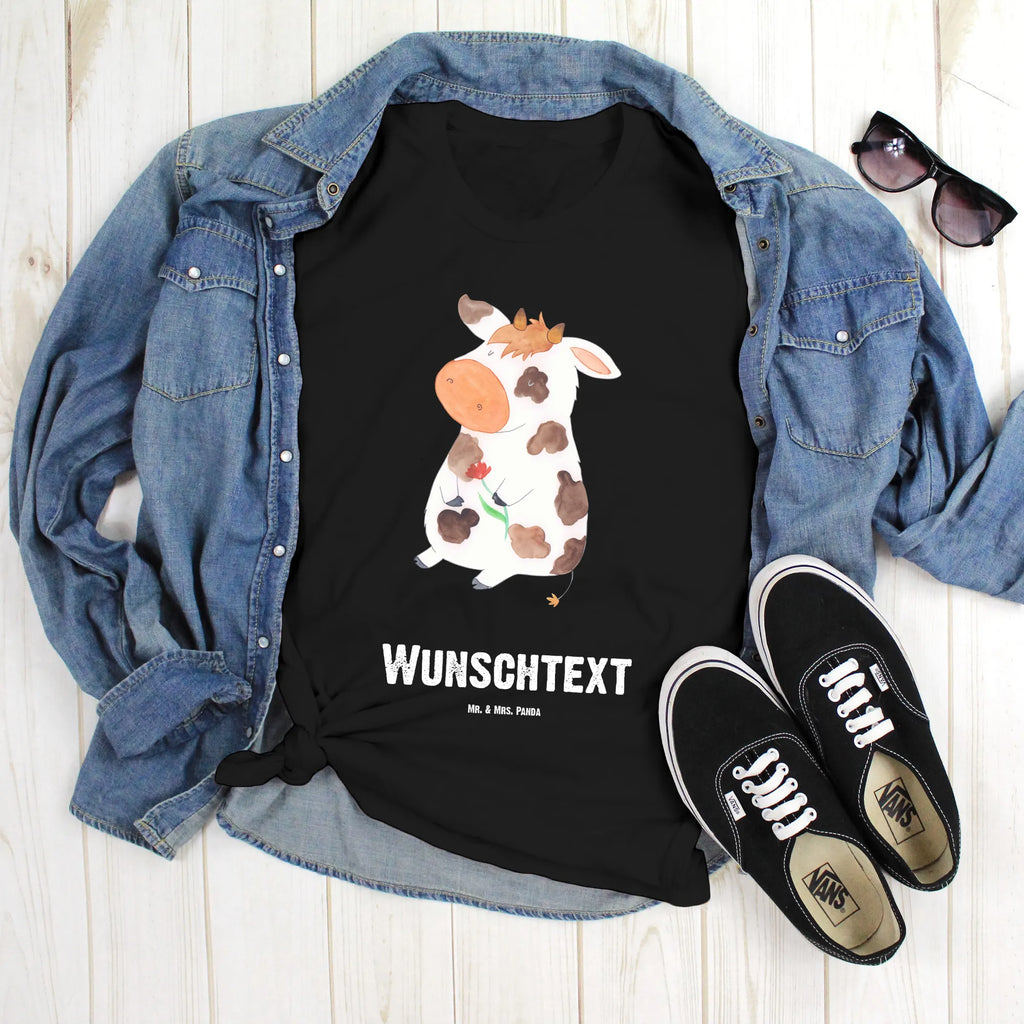 Personalised T-Shirt Cow T-Shirt Personalisiert, T-Shirt mit Namen, Bedrucken, Wunschtext, T-Shirt mit Aufruck, Landwirtin, Hoftiere, Landwirt, Bauernhof, Träume, Magie, Kuh, Milch, Hof, Spruch, Kühe, Motivtion, Flausen, Milchkuh