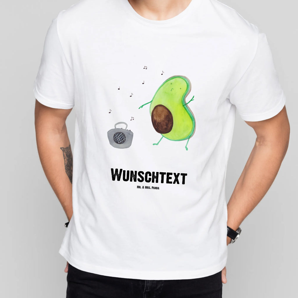 Rozmiar L Personalizowana koszulka Awokado tańczyć T-Shirt mit Namen, Bedrucken, Wunschtext, T-Shirt mit Aufruck, T-Shirt Personalisiert, Veggie, Vegan, Avocado, Gesund