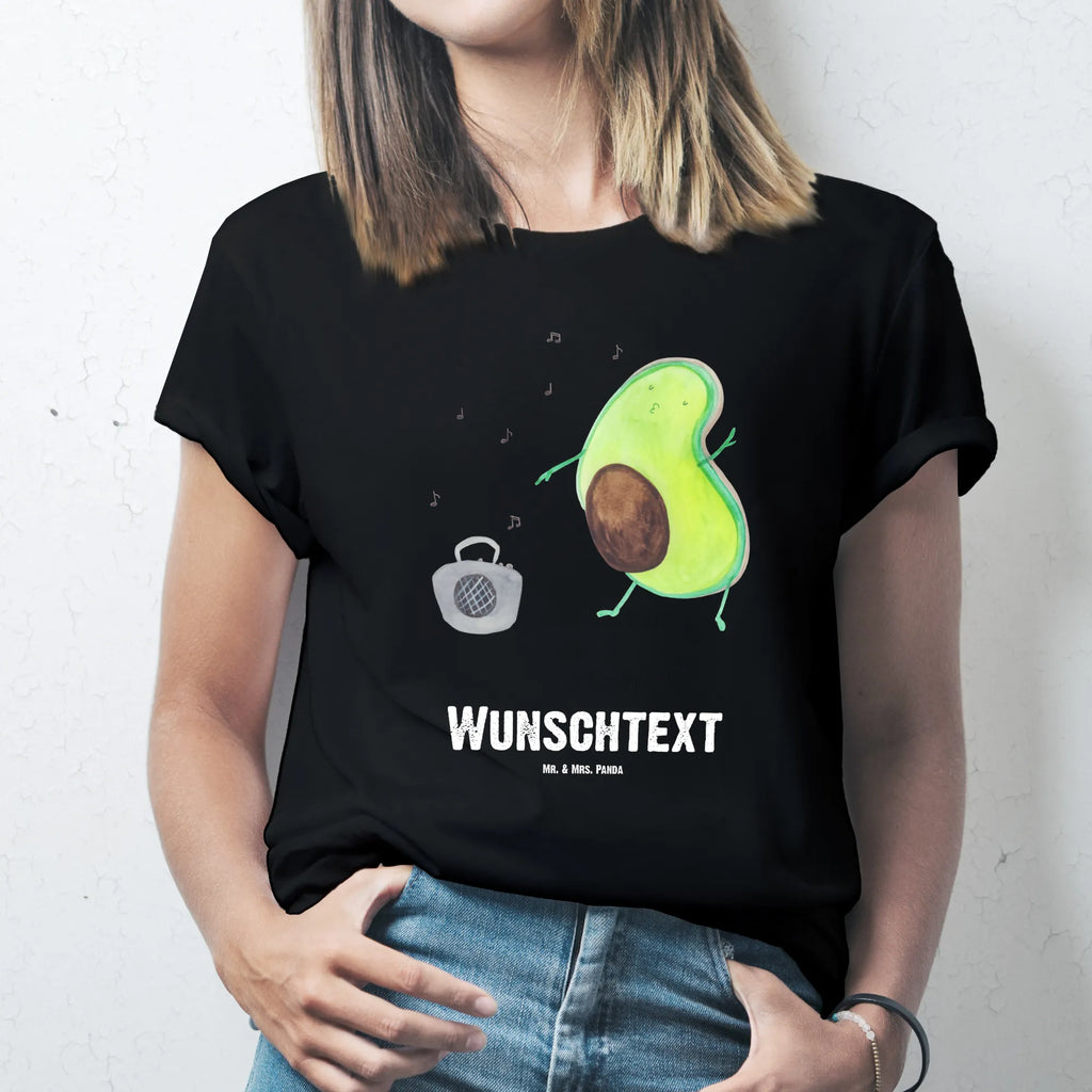 Rozmiar L Personalizowana koszulka Awokado tańczyć T-Shirt mit Namen, Bedrucken, Wunschtext, T-Shirt mit Aufruck, T-Shirt Personalisiert, Veggie, Vegan, Avocado, Gesund