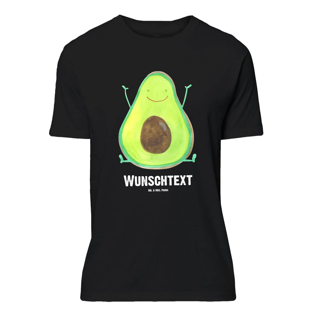 Personalised T-Shirt avocado Happy T-Shirt Personalisiert, Wunschtext, Bedrucken, T-Shirt mit Namen, T-Shirt mit Aufruck, Veggie, Vegan, Avocado, Gesund, Chaos
