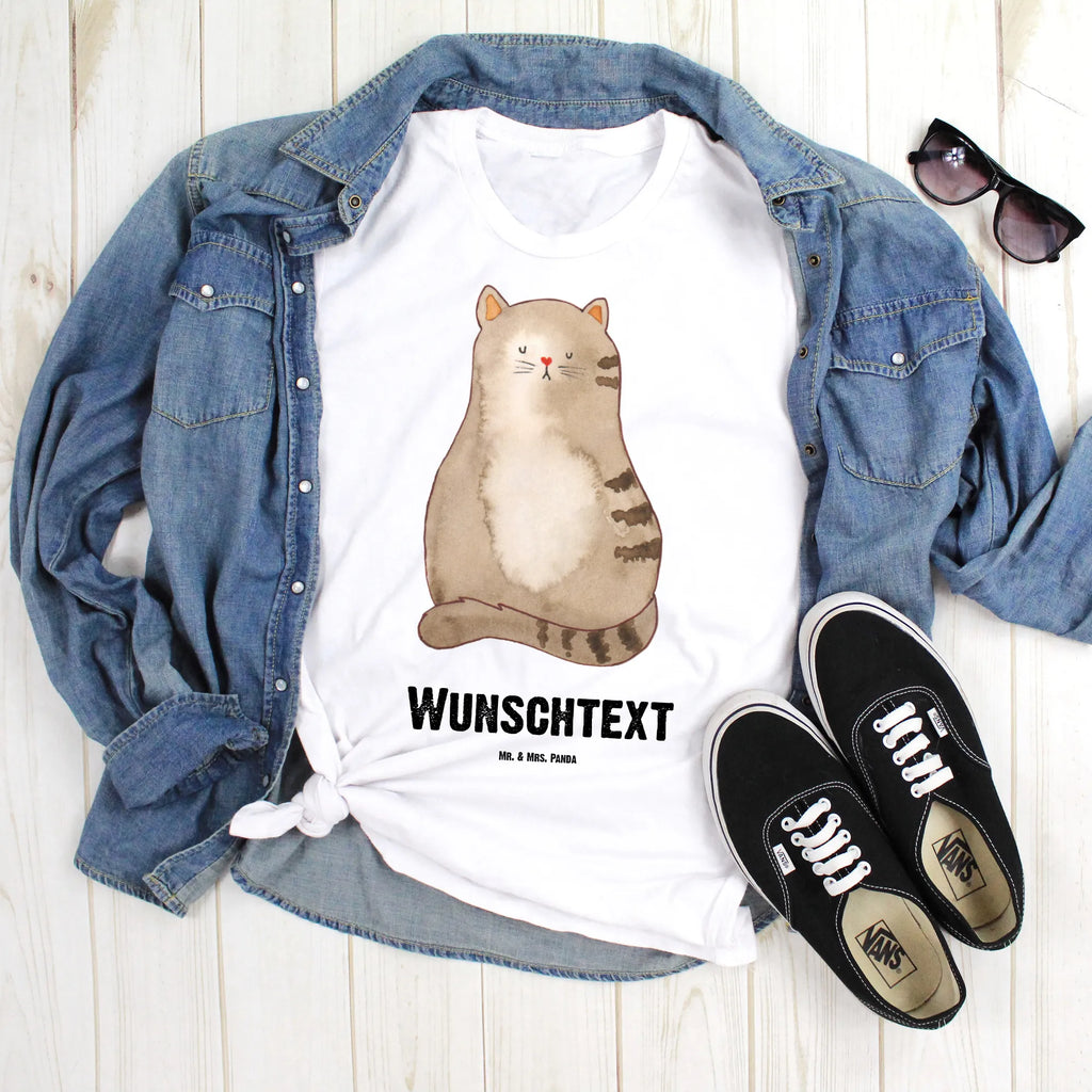 Personalised T-Shirt Cat Sit T-Shirt mit Namen, Wunschtext, T-Shirt Personalisiert, T-Shirt mit Aufruck, Bedrucken, Katzenfreund, Katzensouvenirs, Katze, Katzenliebhaberprodukte, Katzenprodukte, Katzenmotive, Katzenartikel, Katzendeko, Katzenfan, Katzenaccessoires, Katzenmotiv, Katzenliebhaber, Cats, Liebe, Mittelpunkt, Katzen, Cat, Haustier, Katzenhalter, Mietze, Kater, Familie, Lebensinhalt, Katzenbesitzerin, Katzenliebe