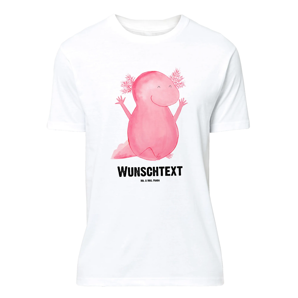 Personalised T-Shirt axolotl Hooray Wunschtext, T-Shirt Personalisiert, T-Shirt mit Aufruck, T-Shirt mit Namen, Bedrucken, Molch, Axolotl, Freude, Lurch, Lurche, Fröhlich, Schwanzlurch, Motivation, Spaß, Zufriedenheit, Axolot