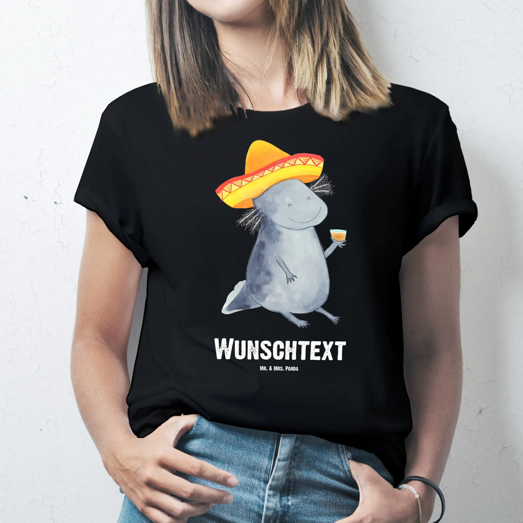 Personalised T-Shirt axolotl tequila Bedrucken, Wunschtext, T-Shirt mit Aufruck, T-Shirt mit Namen, T-Shirt Personalisiert, Molch, Axolotl, Feuerdrache, Schwanzlurch, Mexico, Sombrero, Zitrone, Feuersalamander, Mexiko, Lurch, Axolot, Tequila, Lurche, Motivation, Spruch