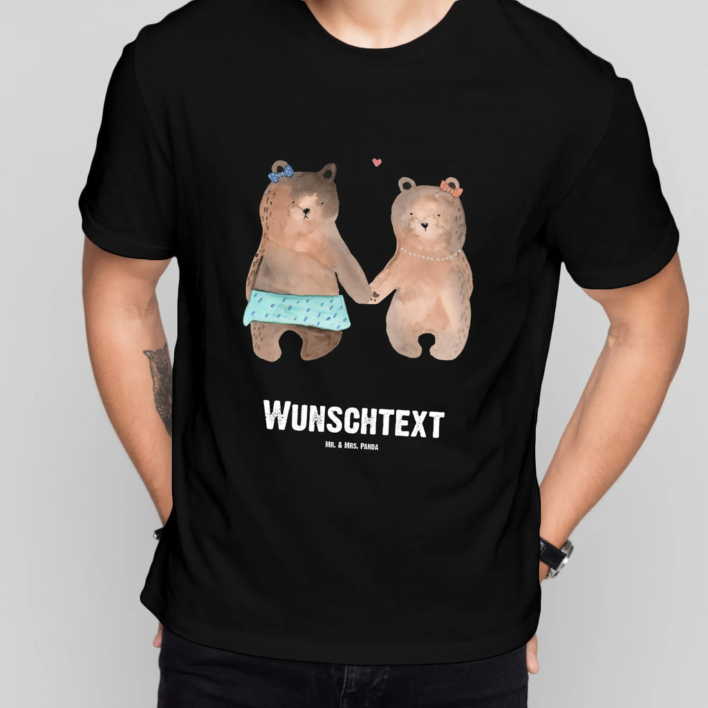 Personalisiertes T-Shirt Bär Freundin Wunschtext, T-Shirt Personalisiert, T-Shirt mit Namen, T-Shirt mit Aufruck, Bedrucken, Teddybär, Teddy, Bär, Bär Freundin Beste Freund Liebe Liebesbeweis Verliebt Kumpel Kumpeliene
