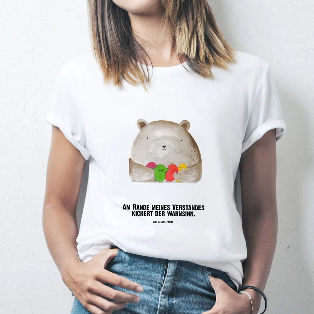 Personalised T-Shirt bear Feeling Wunschtext, T-Shirt mit Namen, T-Shirt mit Aufruck, T-Shirt Personalisiert, Bedrucken, Teddybär, Teddy, Bär, Durchgedreht, Verrückt, Wahnsinn