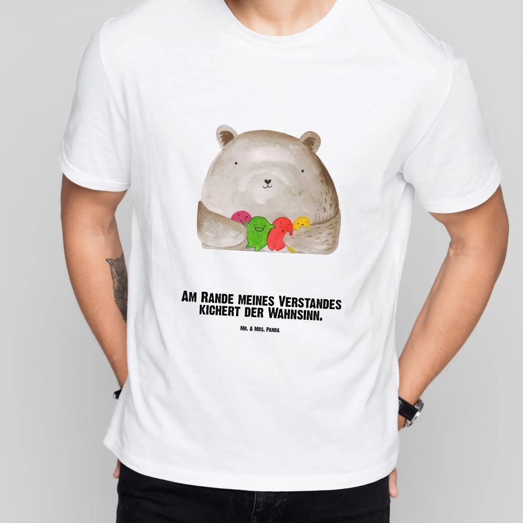 Personalised T-Shirt bear Feeling Wunschtext, T-Shirt mit Namen, T-Shirt mit Aufruck, T-Shirt Personalisiert, Bedrucken, Teddybär, Teddy, Bär, Durchgedreht, Verrückt, Wahnsinn