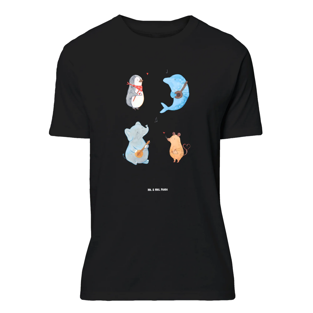 Rozmiar L Personalizowana koszulka Wielki zespół Bedrucken, T-Shirt Personalisiert, T-Shirt mit Aufruck, T-Shirt mit Namen, Wunschtext, Lustige Sprüche, Gute Laune, Tiere, Tiermotive, Musikanten, Hund, Gitarre, Maus, Musik, Delfin, Elefant, Triangel, Pinguin, Band