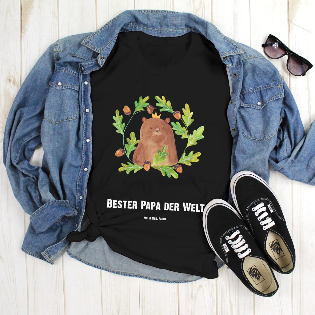 Rozmiar L Personalizowana koszulka Niedźwiedź król Wunschtext, T-Shirt Personalisiert, T-Shirt mit Aufruck, Bedrucken, T-Shirt mit Namen, Teddybär, Teddy, Bär, Papa, Dad, Bester Papa, Papi, Vater, Daddy, Weltbester Papa, Bester Vater, Papa Bär, Vatertag