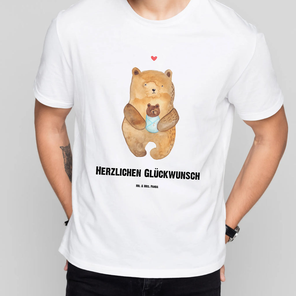 Personalisiertes T-Shirt Bär mit Baby Bedrucken, T-Shirt mit Namen, Wunschtext, T-Shirt Personalisiert, T-Shirt mit Aufruck, Teddybär, Teddy, Bär, Neffe, Geburt, Mutter, Enkel, Täufling, Glückwunsch, Taufe, Geburtstag, Nichte, Eltern, Enkelin, Baby