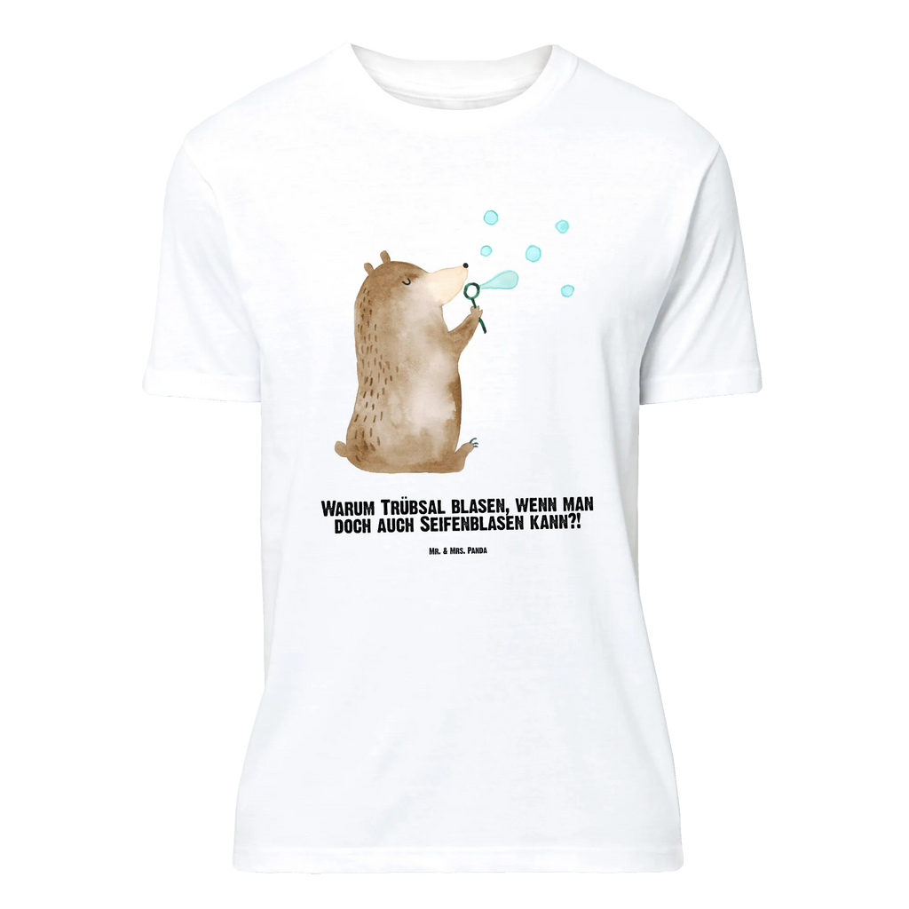 Rozmiar L Personalizowana koszulka niedźwiedź bańki mydlane T-Shirt mit Aufruck, Bedrucken, Wunschtext, Männer, Frauen, T-Shirt mit Namen, T-Shirt Personalisiert, Bär, Teddy, Teddybär, Seifenblasen Bär Lustig Sein Glücklich Traurig Happy